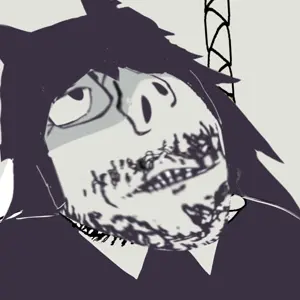 miss circle, gapejak, scholar, beard, closed mouth, clothes, emo hair, frown, glass, glasses