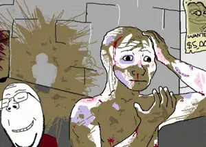 pepe, smug pepe, wojak, gapejak, wholesome soyjak, 1soyjak, 2nas, abuse, amphibian, animal