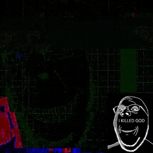 cobson, gapejak, wholesome soyjak, animated, animation, creepy, flashing, flicker, i killed god