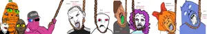 bernd, cobson, feraljak, impish soyak ears, kuzjak, nojak, hanging troonjak, impish amerimutt, troonjak, ack