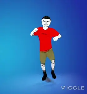 chudjak, chudjak front, unbotheredchud, animated, boogie down, dance, fortnite, looking at you, video, viggle