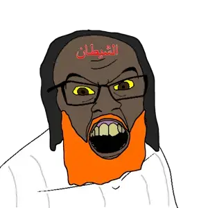 feraljak, allah, black, brown skin, islam, nigger, religion, satan, yellow sclera