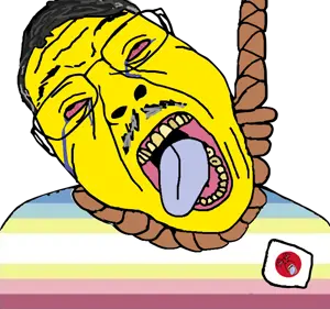 bernd, hanging troonjak, troonjak, ack, crying, glasses, hanging, jlolicon, minor attracted person, mustache
