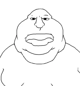 salsamaster, meximutt, meximutt front3, angry, closed mouth, fat, front view, lips, looking at you, obese