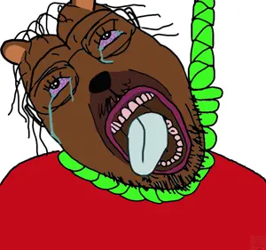 bernd, hanging troonjak, troonjak, /biz/, ack, animal, bear, bloodshot eyes, bobo, brown skin