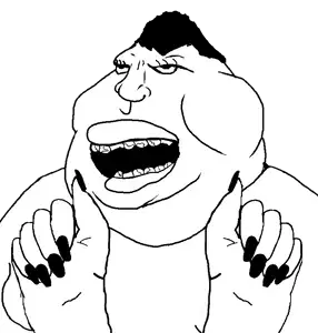 meximutt, mexislut, blacked, eyelashes, fat, hair, hands, hands up, lips, lipstick