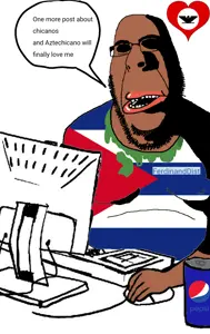 cobson, hornyson, amerimutt, brown skin, computer, cuba, fat, heart, horny, obese