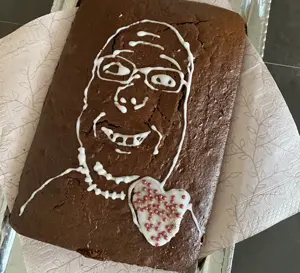 markiplier soyjak, cake, candy, chocolate, food, glasses, heart, internet is leaking, nose, real life
