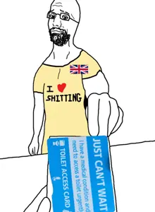 bartender, balding, beard, giving, glasses, hands, holding object, i love, shitting, text