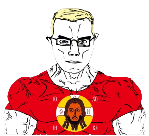 chudjak, chudjak front, muscular chud, aryan, a10 eyes, angry, beard, blonde hair, blue eyes, brown skin