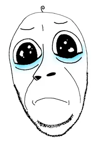 cobson, gerald, baby, closed mouth, crying, frown, soyjak, stubble
