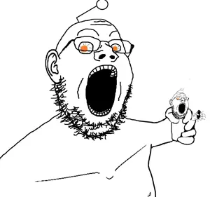 gapejak, 3soyjaks, animal, antenna, arachnid, arm, bloodshot eyes, bug, bug chungus, crazed