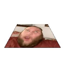 fatjak, fatjak irl, 2019, 3dgifmaker, animated, beard, closed mouth, clothes, distorted, fat