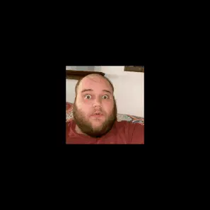 fatjak, fatjak irl, 2019, 3dgifmaker, animated, beard, closed mouth, clothes, distorted, fat