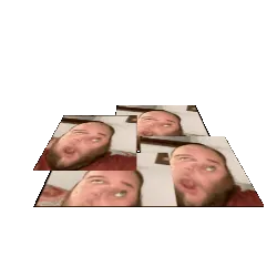 fatjak, fatjak irl, 2019, 3dgifmaker, animated, beard, closed mouth, clothes, distorted, fat