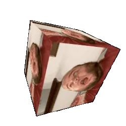 fatjak, fatjak irl, 2019, 3dgifmaker, animated, beard, closed mouth, clothes, distorted, fat