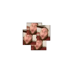 fatjak, fatjak irl, 2019, 3dgifmaker, animated, beard, closed mouth, clothes, distorted, fat