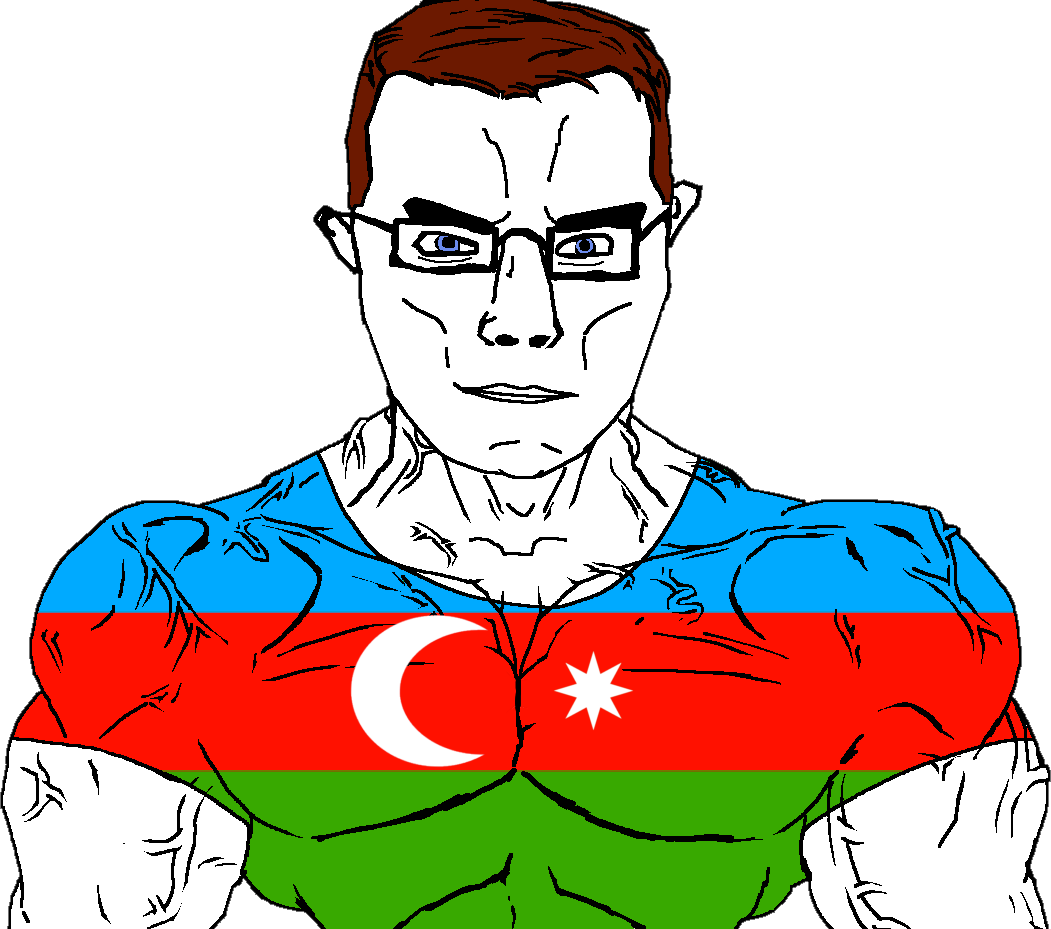 chudjak, chudjak front, muscular chud, arm, azerbaijan, blonde hair, blue eyes, brown hair, buff, closed mouth