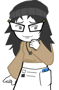 soytan, clothes, female, glasses, hair, hands, looking to the right, nintendo, nintendo switch, no nose