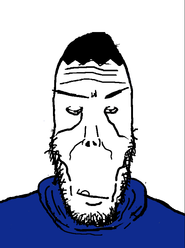 markiplier soyjak, euromutt, euromutt, blue shirt, closed mouth, clothes, deviantart, hair, literal who, nessn