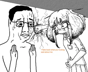 Mymy is angry at a soyteen.png