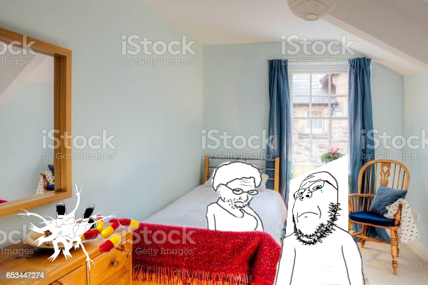 a24 slowburn soyjak, gapejak, unknown, fingerboy, arm, bed, closed eyes, closed mouth, crying, elderly