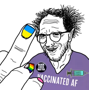 thunderf00t, badge, black lives matter, clothes, ear, flag, glasses, hair, lgbt, middle finger