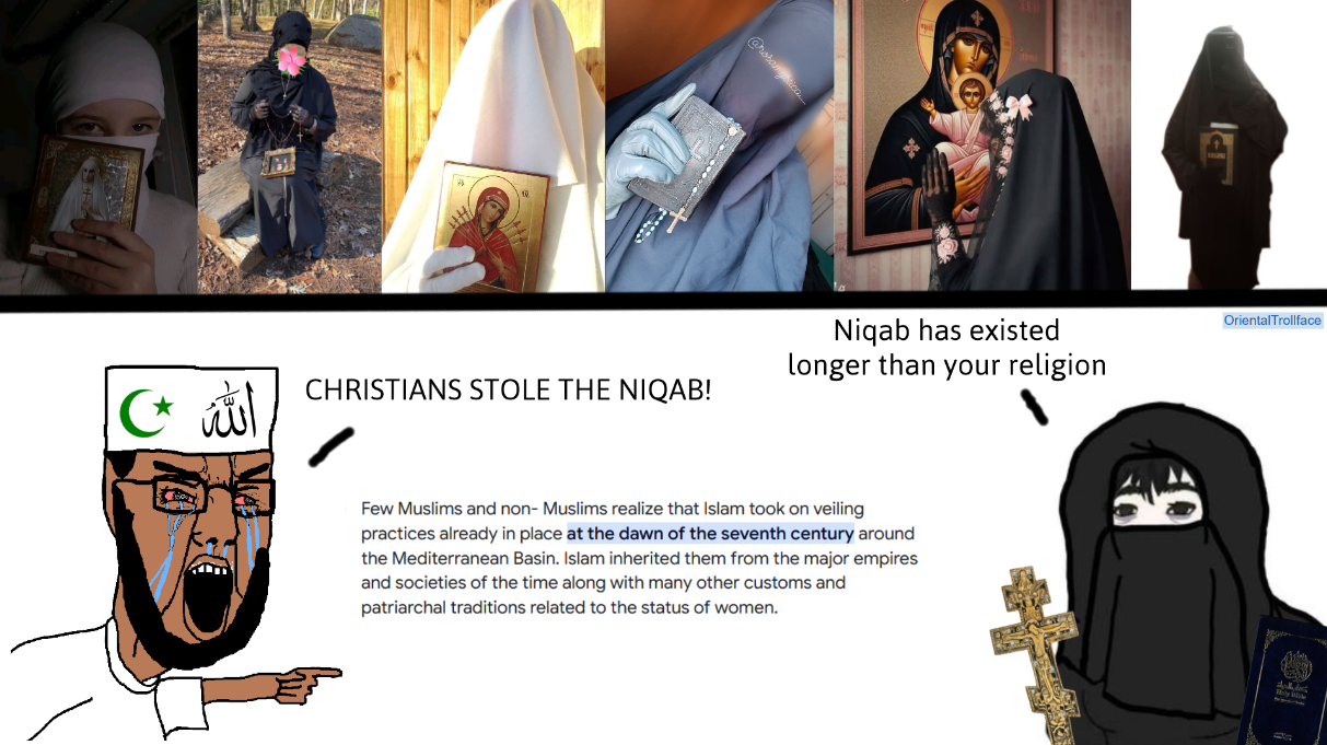 wojak, chudjak, allah, angry, article, beard, bible, brown skin, christian cross, christian identity