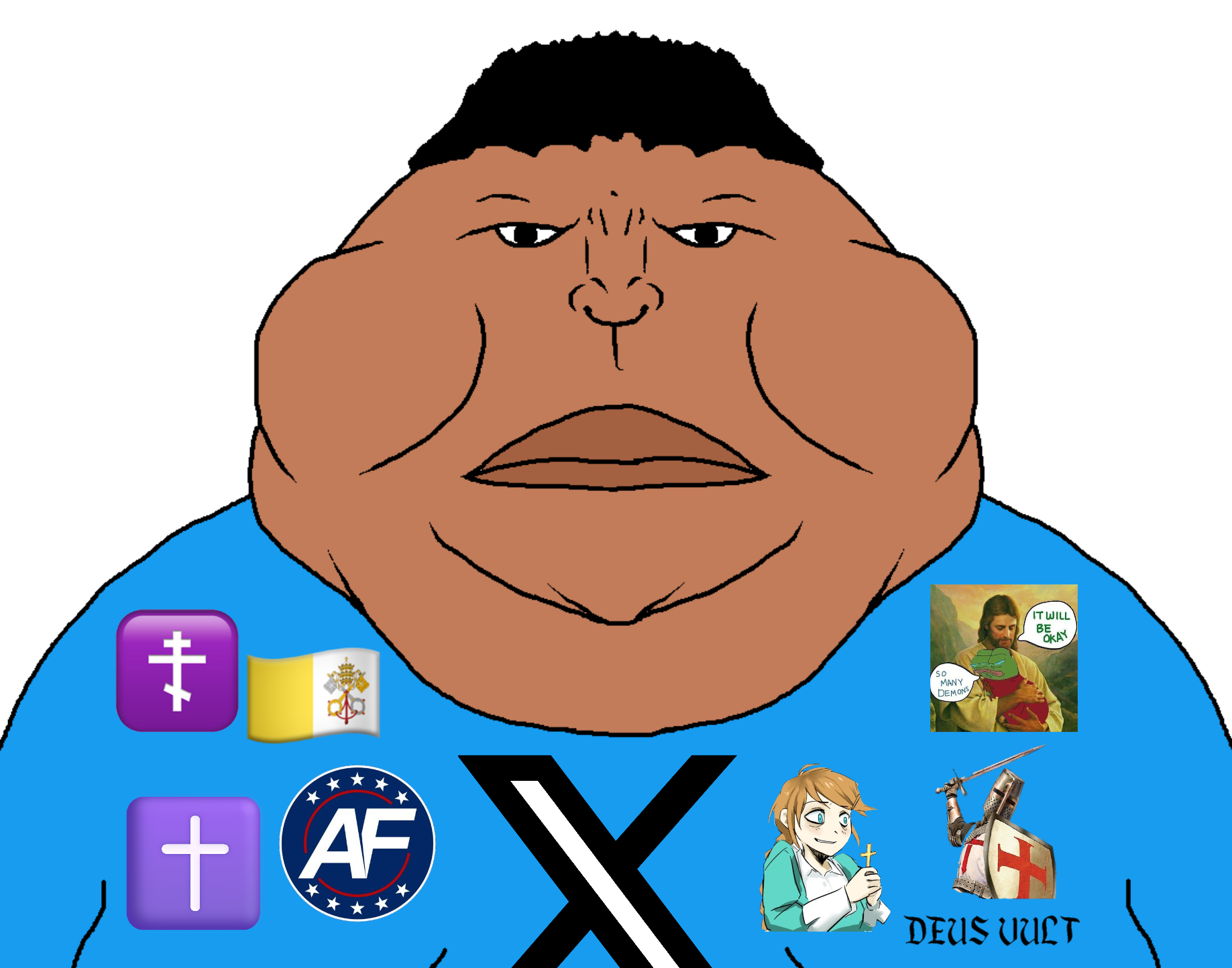 apu, pepe, meximutt, meximutt front2, amphibian, animal, brown skin, catholic, christ chan, christian cross