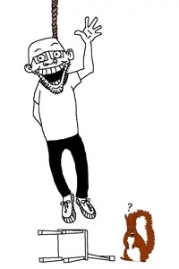 feraljak, unknown, feralsquirrel, squirreljak, animal, arm, chair, ear, glasses, hands