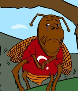 gapejak, animal, antenna, arab, azerbaijan, brown skin, bug, closed mouth, clothes, cockroach