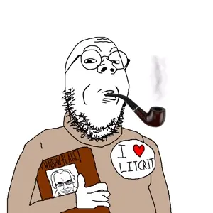 chudjak, gapejak, bookworm, 2soyjaks, arm, badge, book, closed mouth, clothes, glasses