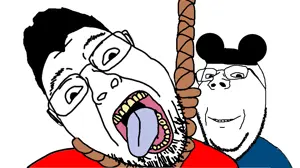 mickey mouse, nikocado avocado, bernd, gapejak, hanging troonjak, troonjak, wholesome soyjak, 2soyjaks, ack, clothes