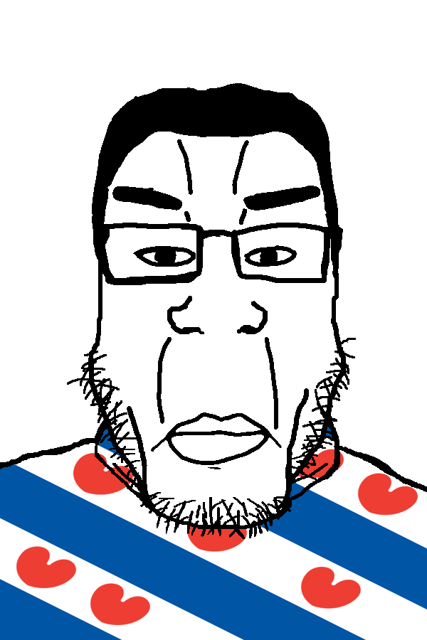 chudjak, markiplier soyjak, chudplier, closed mouth, flag, friesland, glasses, hair, lips, merge
