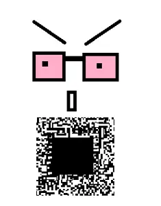 unknown, glasses, open mouth, pink eyes, soyjak, square mouth, stubble
