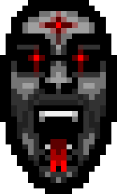 cobson, hornyson, black sclera, demon, facial mark, five nights at cobson's, forehead mark, forked tongue, glasses, gray skin