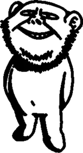 impish soyak ears, bald, closed mouth, ear, five nights at cobson's, full body, redraw, stubble, teeth, transparent background