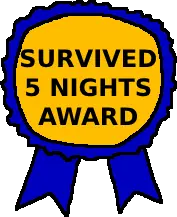 accessory, award, five nights at cobson's, text