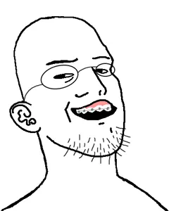 360jak, 360 kid, braces, ear, glasses, moot, open mouth, smug, soyjak, stubble