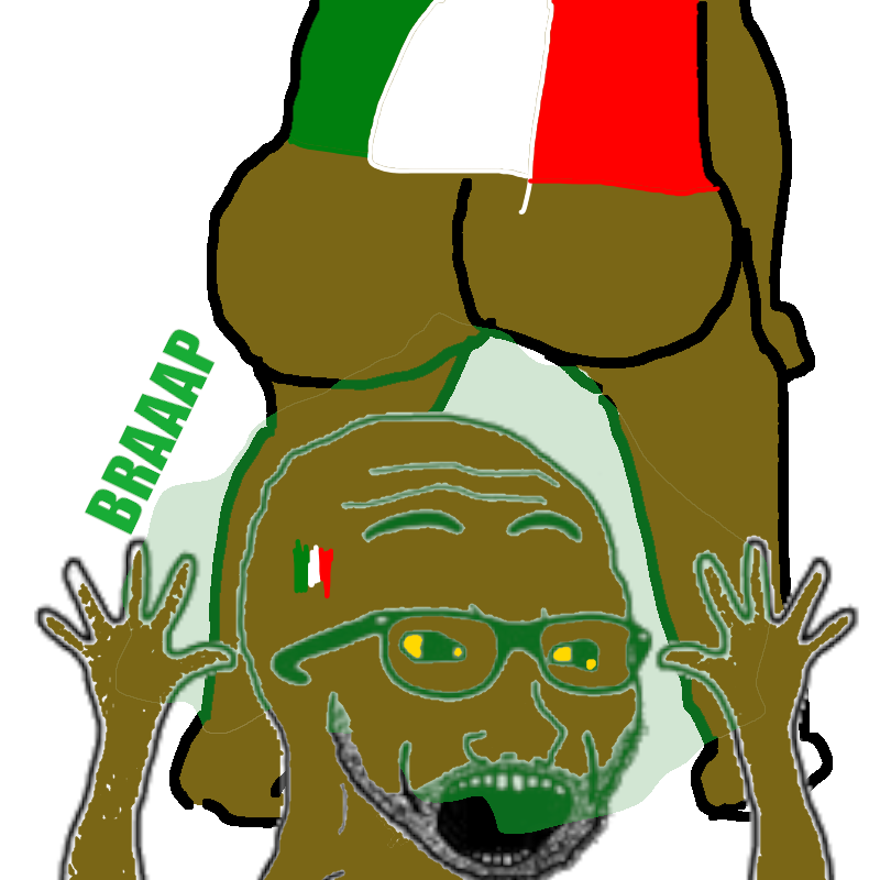 bald, excited soyjak, fart, glasses, italy, nigger, op is a mindbroken pajeet retard who is obsessed with itaryans, open mouth, shitskin, teeth