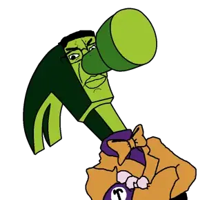 chudjak, angry, armband, bowtie, chud, closed mouth, clothes, crossed arms, glasses, green skin