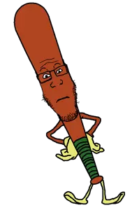 markiplier soyjak, neutralplier, arm, baseball bat, batman (looney tunes), brown skin, full body, leg, neutral, objectsoy