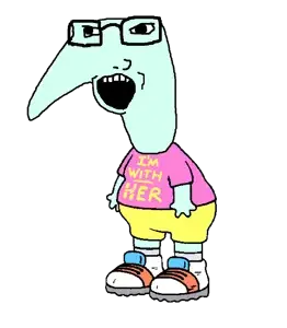 soyak, glasses, hillary clinton, open mouth, smiling friends, smormu