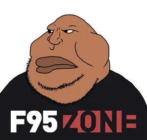 meximutt, anime, brown skin, closed mouth, f95zone, fat, obese, text