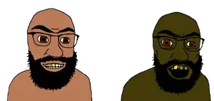 feraljak, tetojak, 2soyjaks, angry, arab, balding, beard, brown eyes, brown skin, edit