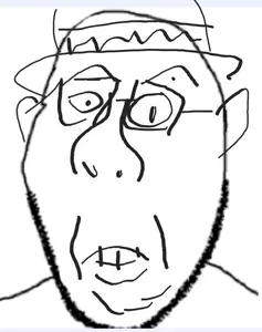 gapejak, hatjak, angry, clothes, ear, glasses, hat, stubble