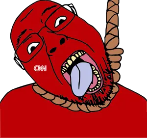 bernd, hanging troonjak, troonjak, ack, cnn, hanged, hanging, news, open mouth, red skin