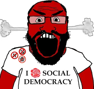 markiplier soyjak, science lover, angry, arm, beard, clothes, communism, fume, glasses, hair
