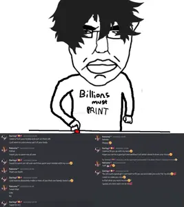 twinkjak, wojak, chudjak, chudjak front, arm, billions must, button, chud, clothes, discord