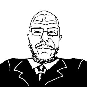 sidson, letharsid, bald, glasses, looking at you, mustache, stubble, teeth, transparent background